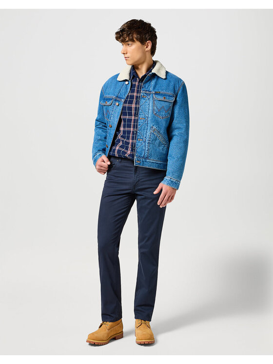 Wrangler Wrangler Chinosy TEXAS Niebieski Regular Fit