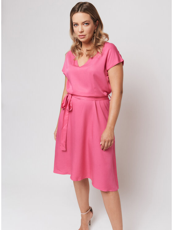Bubala Bubala Sukienka codzienna Pink Różowy Feminine Fit