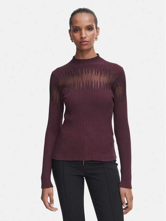 Rinascimento Rinascimento Блузка CFM0012380003 Бордовий Slim Fit