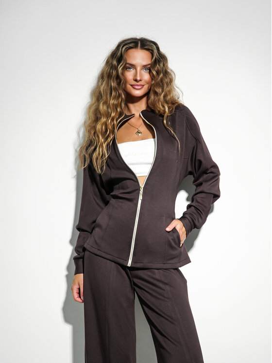 LilaLou LilaLou Tepláková súprava Coce Hnedá Regular Fit