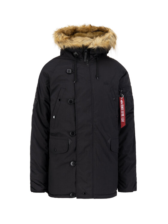 Alpha Industries Alpha Industries Kurtka zimowa Explorer Winter Jacket Czarny Regular Fit