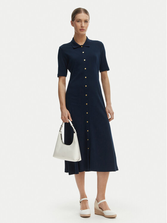 Tommy Hilfiger Tommy Hilfiger Ikdienas kleita WW0WW48776 Zils Regular Fit