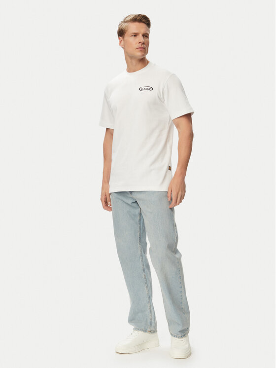 G-Star Raw G-Star Raw T-shirt 90s Logo D28921-D976 Bijela Regular Fit