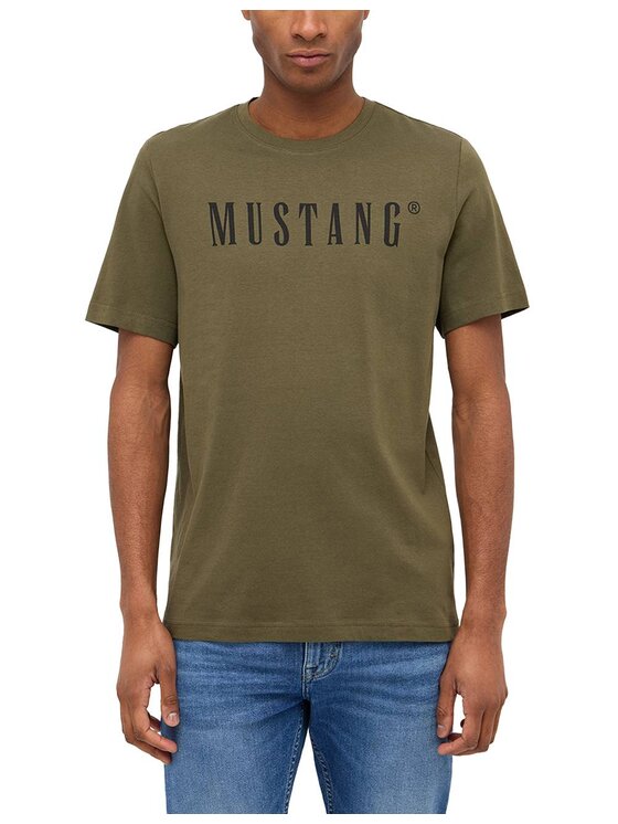 Mustang Mustang T-Shirt Style Austin Zielony Regular Fit