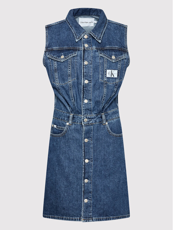 Calvin Klein Jeans Calvin Klein Jeans Vestito di jeans J20J218479 Blu scuro Regular Fit