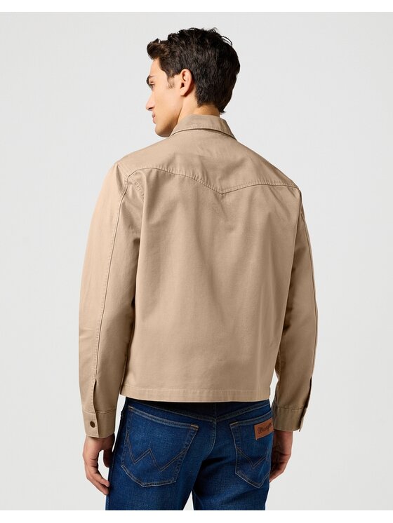 Wrangler Wrangler Kurtka przejściowa RODEO UTILITY JACKET Beżowy Regular Fit