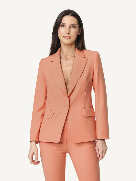 KMX KMX Marynarka 107610016 Pomarańczowy Fitted Fit
