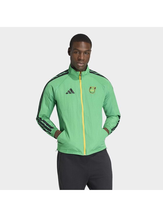 adidas adidas Kurtka wielofunkcyjna Jamaica x Bob Marley Home Anthem Jacket Zielony Regular Fit
