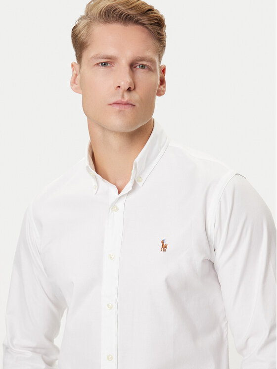 Polo Ralph Lauren Polo Ralph Lauren Πουκάμισο 710P06688002 Λευκό Custom Fit