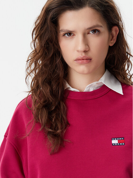 Tommy Jeans Tommy Jeans Bluza DW0DW19408 Różowy Boxy Fit