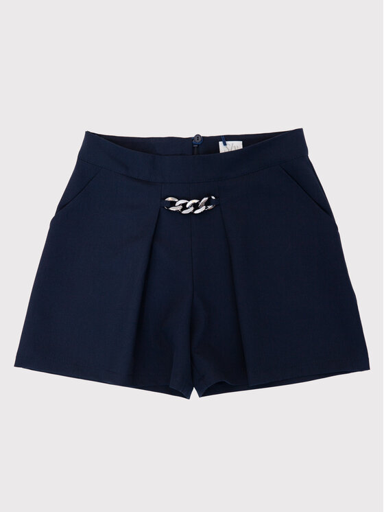SLY SLY Szorty materiałowe 3S-401B Granatowy Comfortable Fit