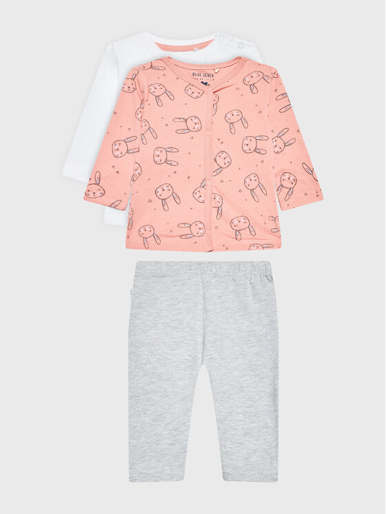 Completo felpa, maglia e leggings Blue Seven