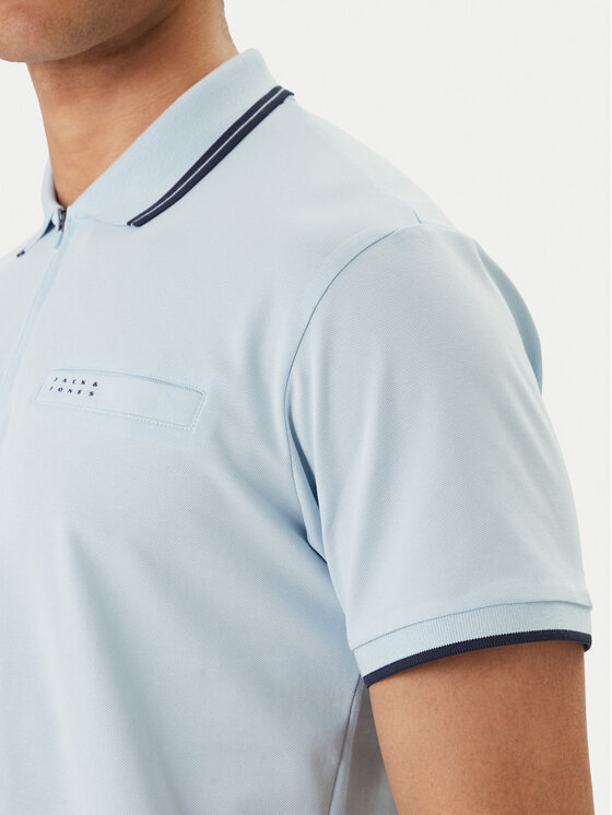 Jack & Jones Jack & Jones Поло Fusion 12289953 Блакитний Regular Fit