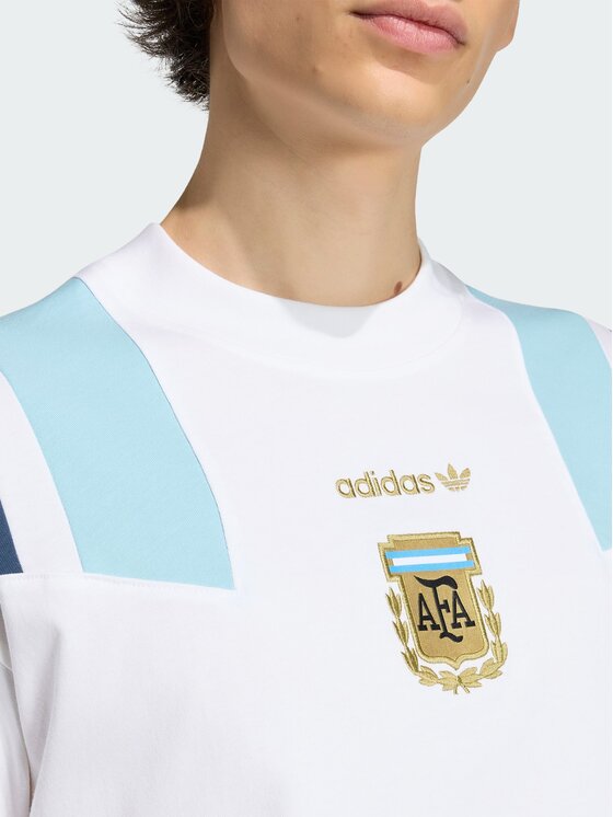 adidas adidas Koszulka techniczna 170138 Biały Loose Fit
