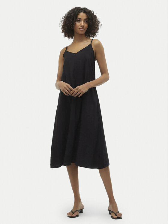 Vero Moda Letné šaty Josie 10303398 Čierna Regular Fit