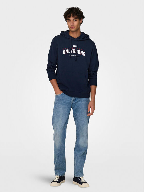 Only & Sons Only & Sons Bluza Lenny 22028594 Granatowy Regular Fit