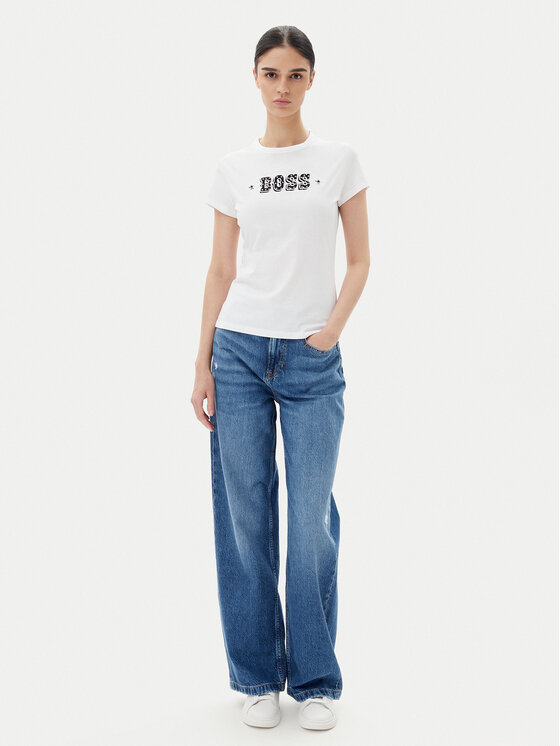 BOSS BOSS Футболка Endora 50545287 Білий Regular Fit