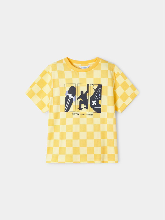 Mayoral Mayoral Тишърт 3014 Жълт Regular Fit