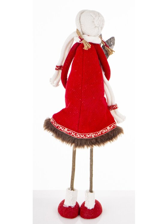 MIAhome MIAhome Figurka SUKIYA-3 z nartami Czerwony
