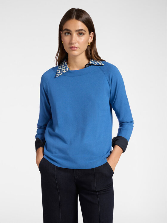 Elena Mirò Elena Mirò Maglione M525Z400547N024 Blu Regular Fit