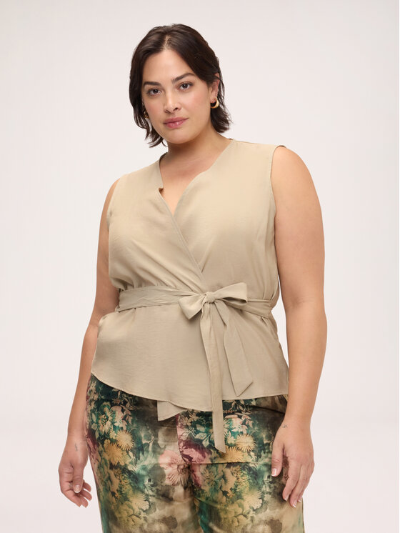 Fiorella Rubino Fiorella Rubino Marynarka L009L000084N025 Kremowy Slim Fit