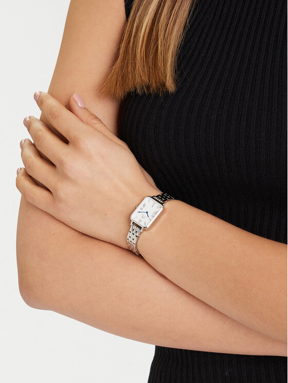Daniel Wellington Daniel Wellington Zegarek Quadro DW00100864 Srebrny