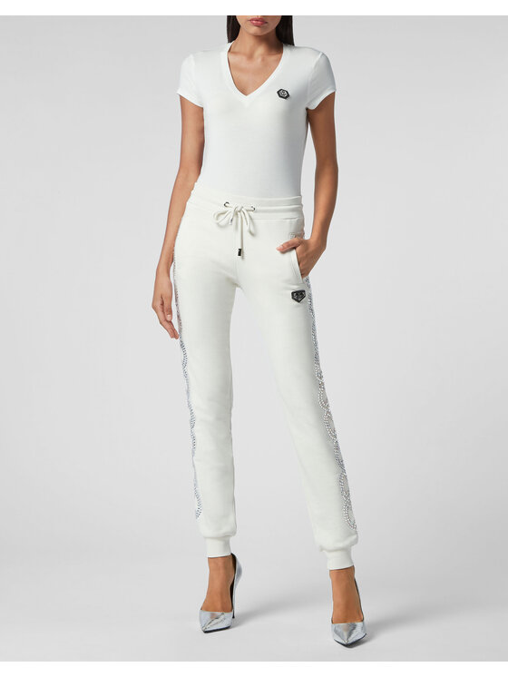PHILIPP PLEIN PHILIPP PLEIN Jogger nohavice 4405 Béžová Regular Fit