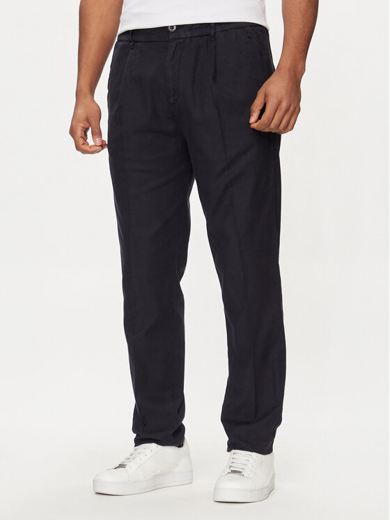 Guess Guess Chino kalhoty Henry M4GB28 WFBXA Tmavomodrá Slim Fit