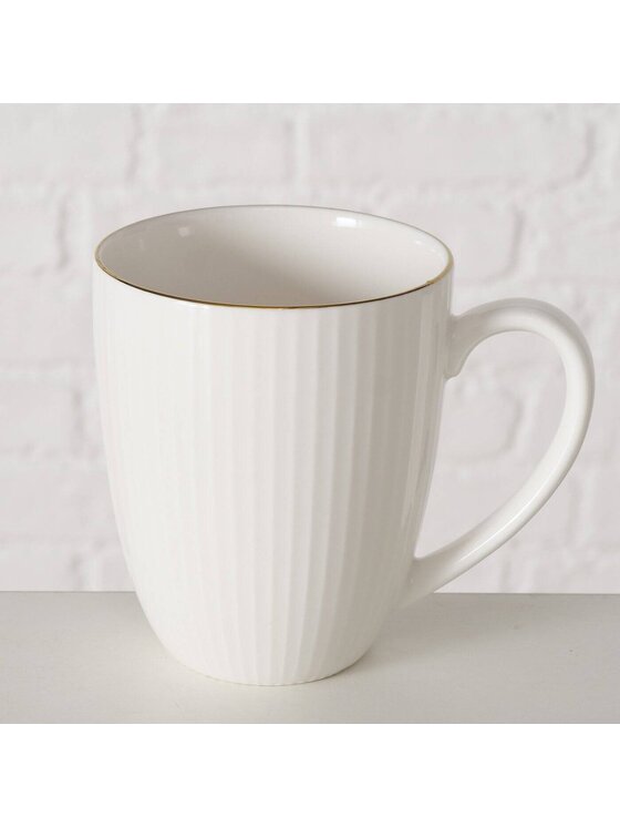 MIAhome MIAhome Kubek porcelanowy Lilly III Biały