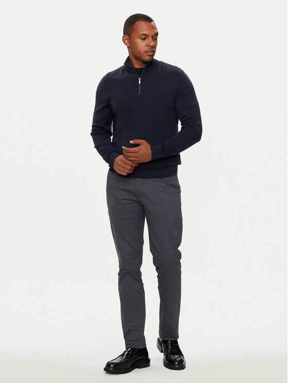 Calvin Klein Calvin Klein Sweter K10K110421 Granatowy Regular Fit