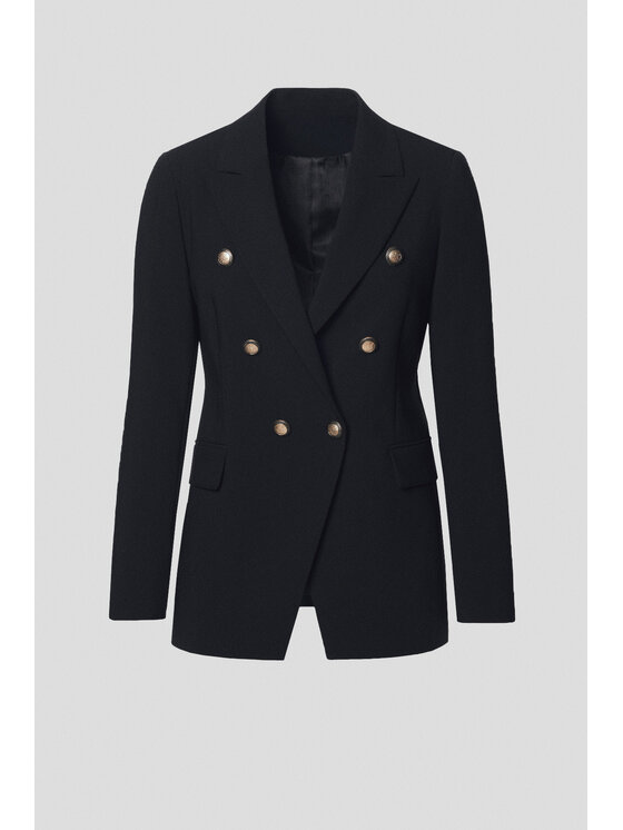 Lancerto Lancerto Marynarka Canes MA073125000010 Czarny Slim Fit