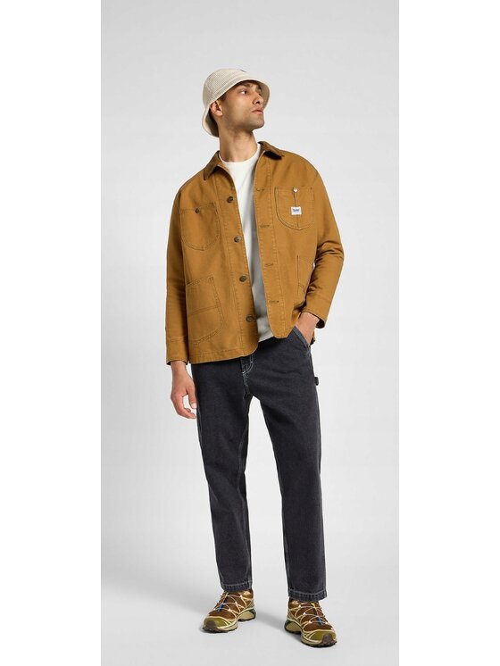 Lee Lee Kurtka koszulowa Loose Loco Jacket Brązowy Loose Fit