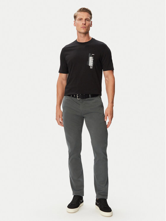 BOSS BOSS Marškinėliai 50571291 Juoda Regular Fit