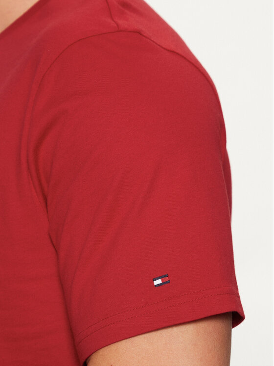 Tommy Hilfiger Tommy Hilfiger T-Shirt MW0MW38980 Czerwony Regular Fit