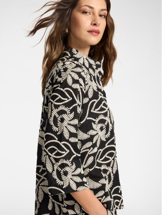 Elena Mirò Elena Mirò Camicia 5012P000321N001 Nero Regular Fit