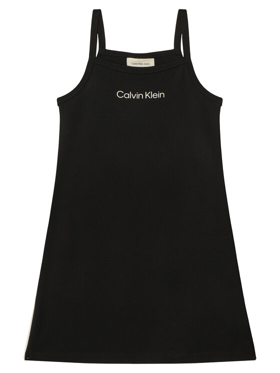 Calvin Klein Calvin Klein Ljetna haljina Skater LVCKSJH08G Crna Regular Fit