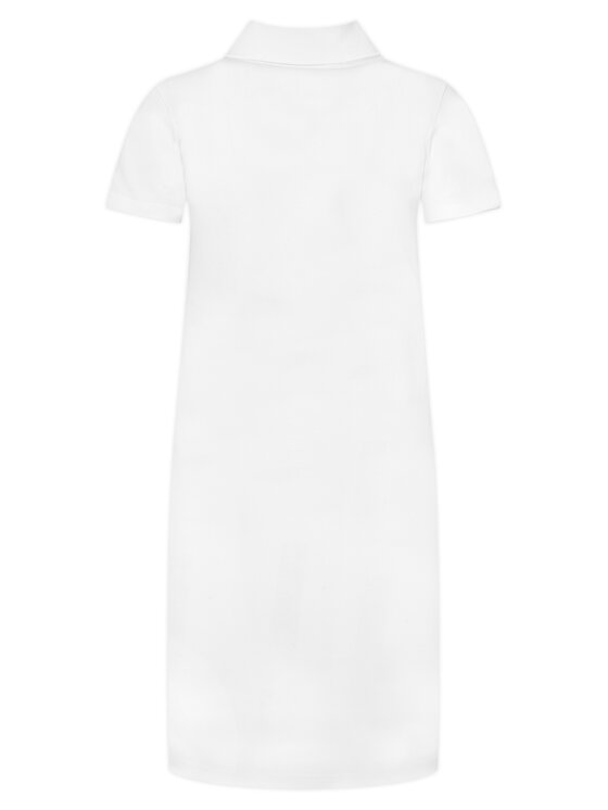 Lacoste Lacoste Haljina za svaki dan EF5473 Bijela Slim Fit