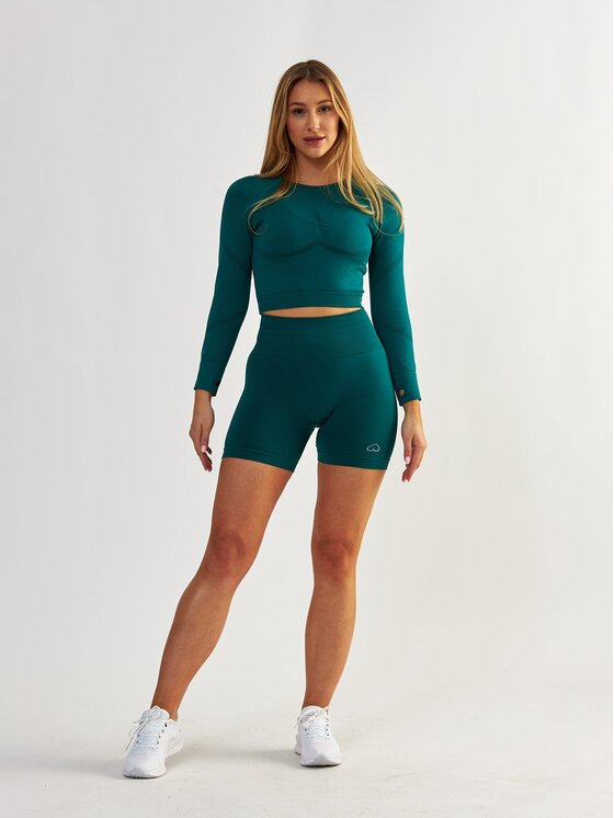 BeShaped BeShaped Szorty sportowe Modelujące Power Up! Zielony Shaping Fit