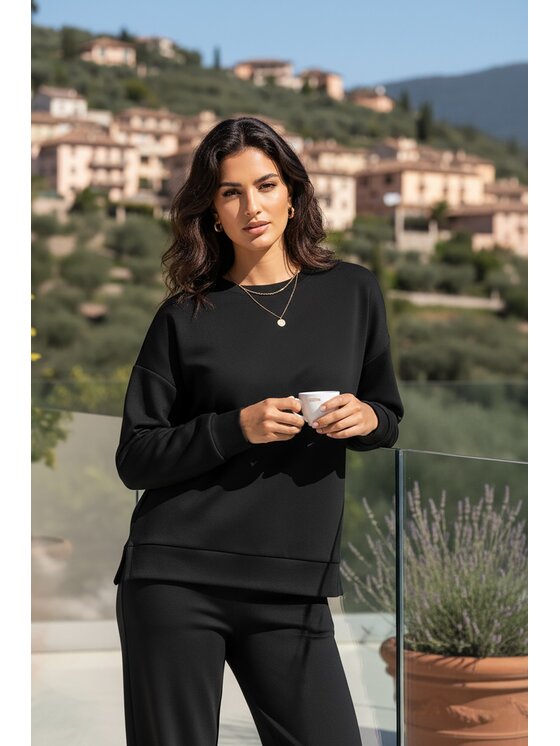 FIGL FIGL Tepláková souprava M1250 Černá Regular Fit
