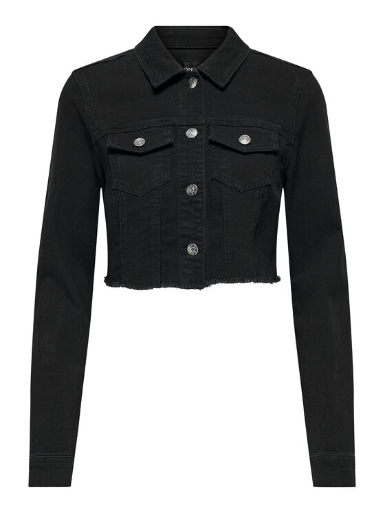 ONLY ONLY Jeans jakna Woder 15256098 Črna Regular Fit