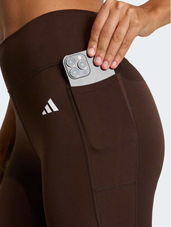 adidas adidas Легінси Optimé Essentials Stash JZ0824 Коричневий Slim Fit