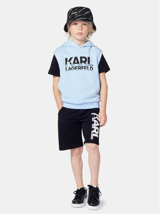 Karl Lagerfeld Kids Karl Lagerfeld Kids T-Shirt Z30435 D Černá Regular Fit