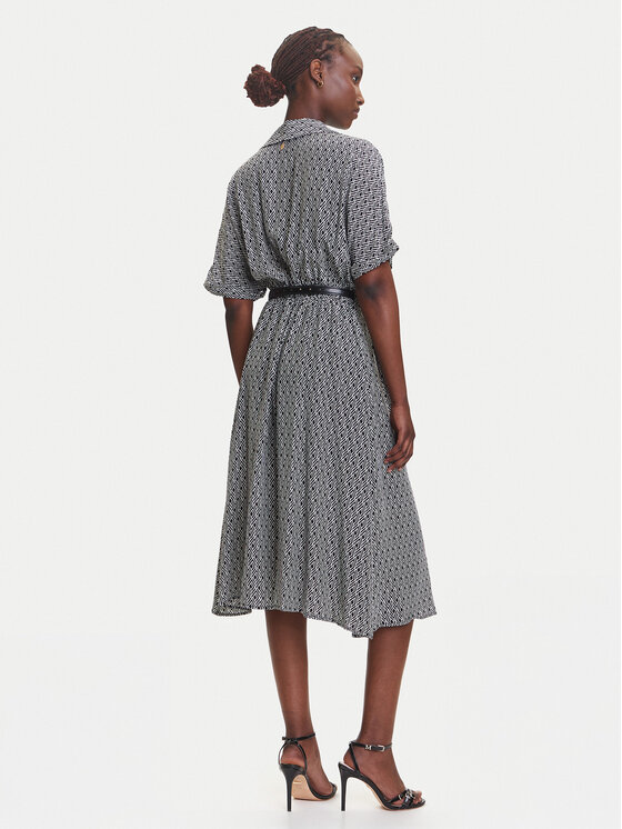 Fracomina Fracomina Rochie de zi FR25SD2012W413O9 Negru Regular Fit