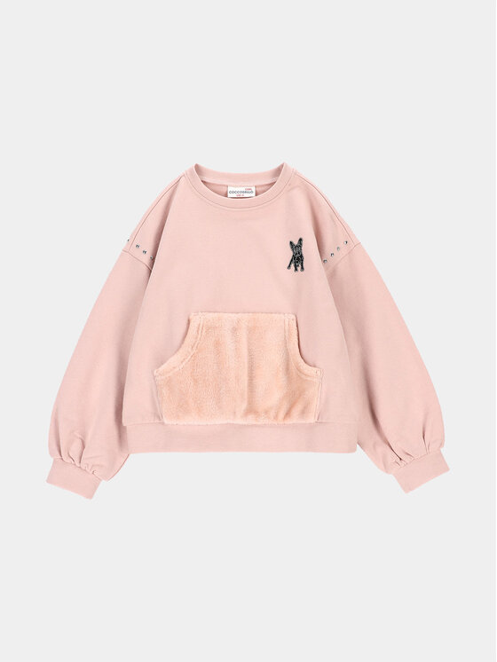 Coccodrillo Coccodrillo Суитшърт ZC3132101GGK Розов Regular Fit