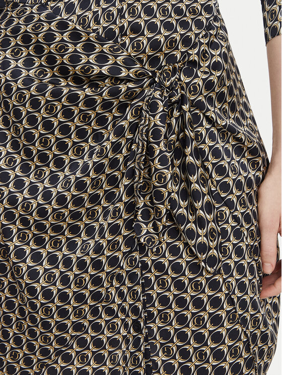Guess Guess Marškinių tipo suknelė W4YK35 WF1T2 Tamsiai mėlyna Regular Fit