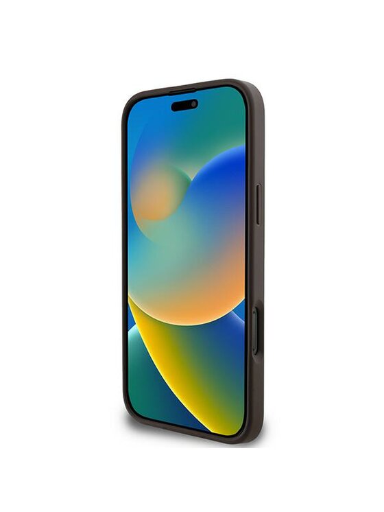 Guess Guess Etui na telefon iPhone 16 Pro Brązowy