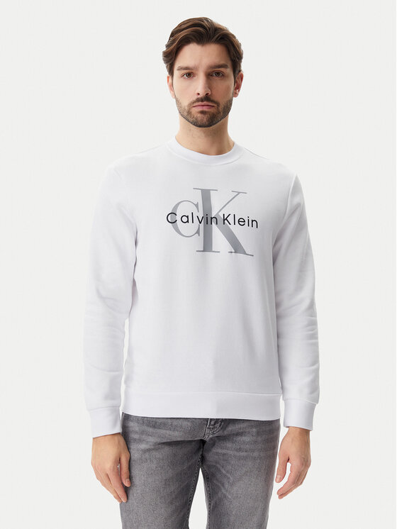Calvin Klein Jeans Calvin Klein Jeans Mikina LV040BM801 Bílá Regular Fit