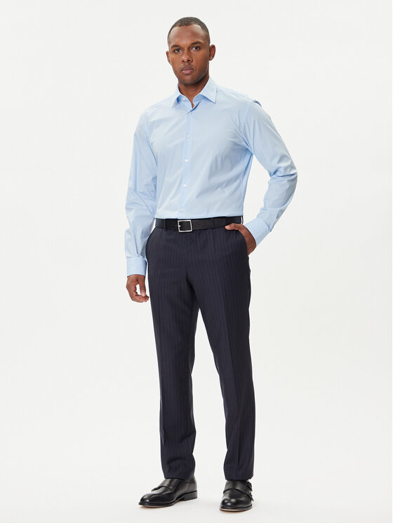 BOSS BOSS Koszula H-Joe 50545075 Błękitny Regular Fit