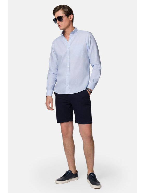 Lancerto Lancerto Koszula Adel KO073123000026 Błękitny Slim Fit