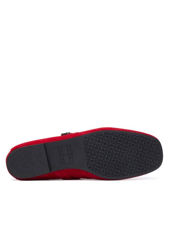 Tommy Jeans Tommy Jeans Μπαλαρίνες Tjw Ballerina Suede EN0EN03067 Κόκκινο